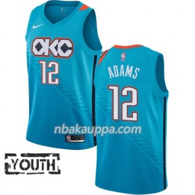Oklahoma City Thunder Steven Adams 12 2018-19 Nike City Edition Sininen Pelipaidat Swingman - Lasten